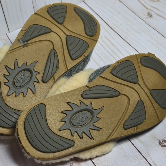 UGG AUSTRALIA 1865 Cozy Knit Slippers Gray - Picture 4 of 5